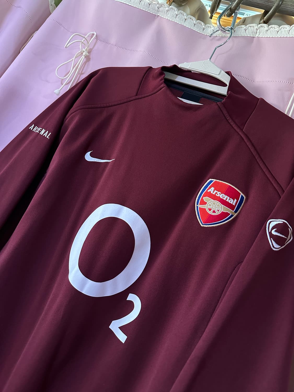 나이키 아스날 05-06 하이버리 써멀탑 나이키아스날 버건디 대장 희귀 상품이미지2