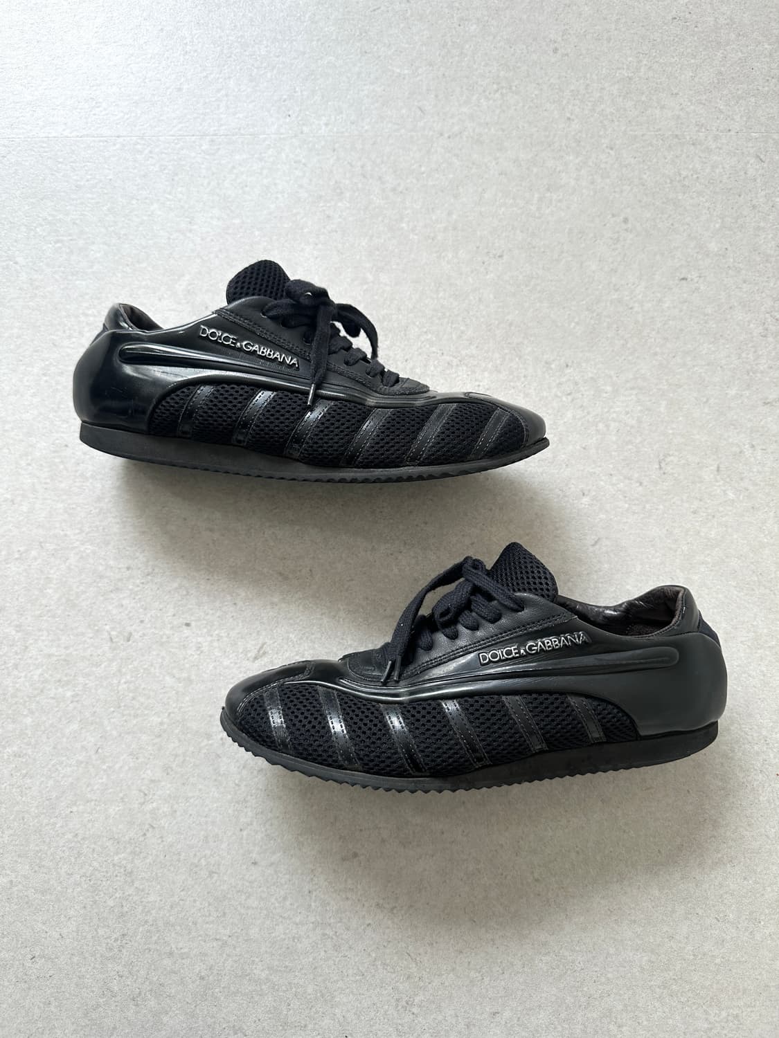 돌체앤가바나 2000s 스포티 메쉬 레더 스니커즈 상품이미지1