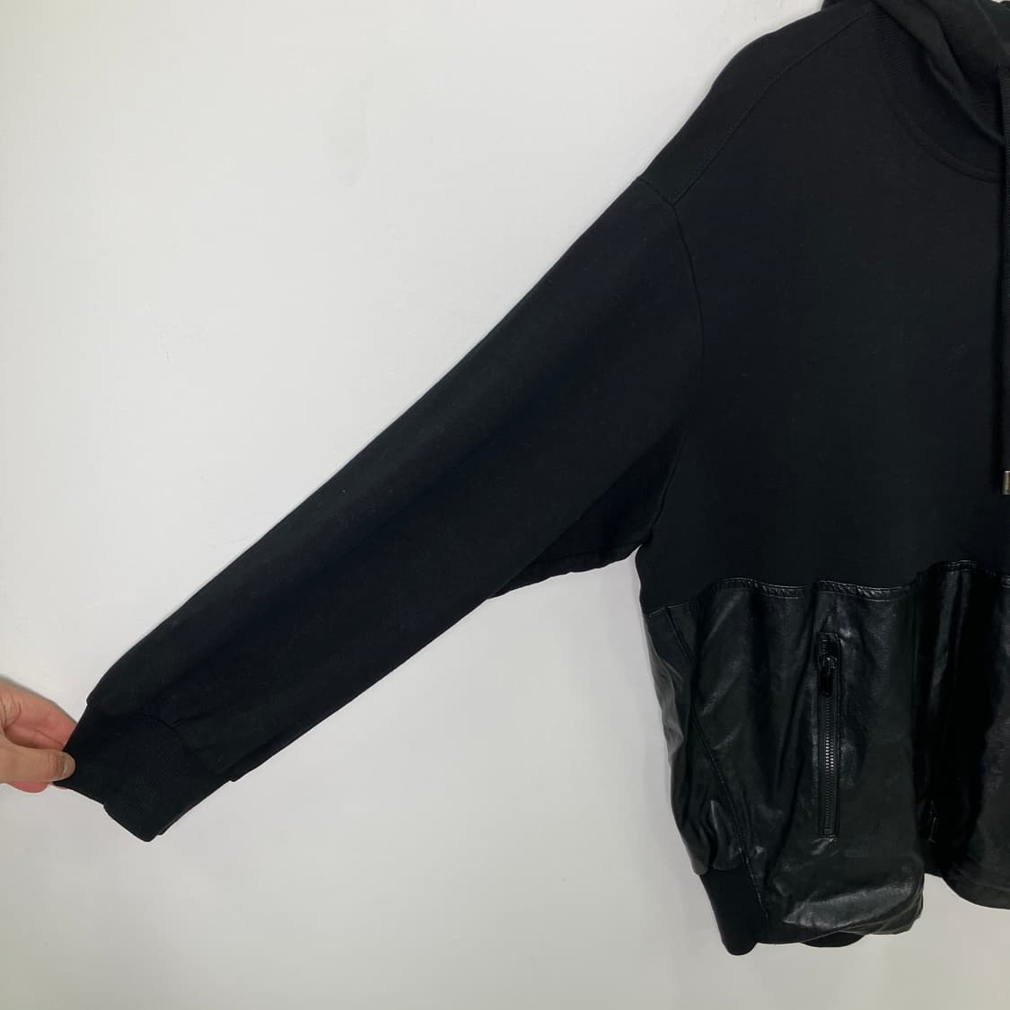 System 시스템 레더 후드티 90 상품이미지7