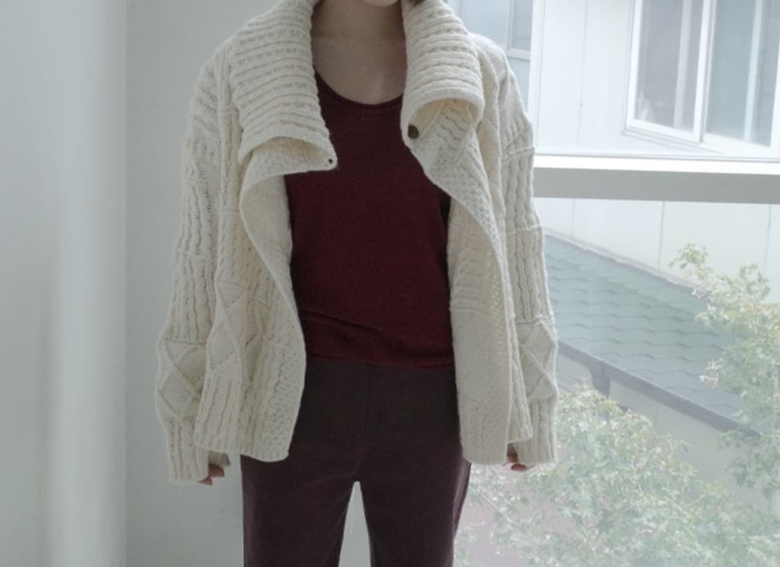 애프터먼데이 케이블 가디건 치노 팬츠 상품이미지3