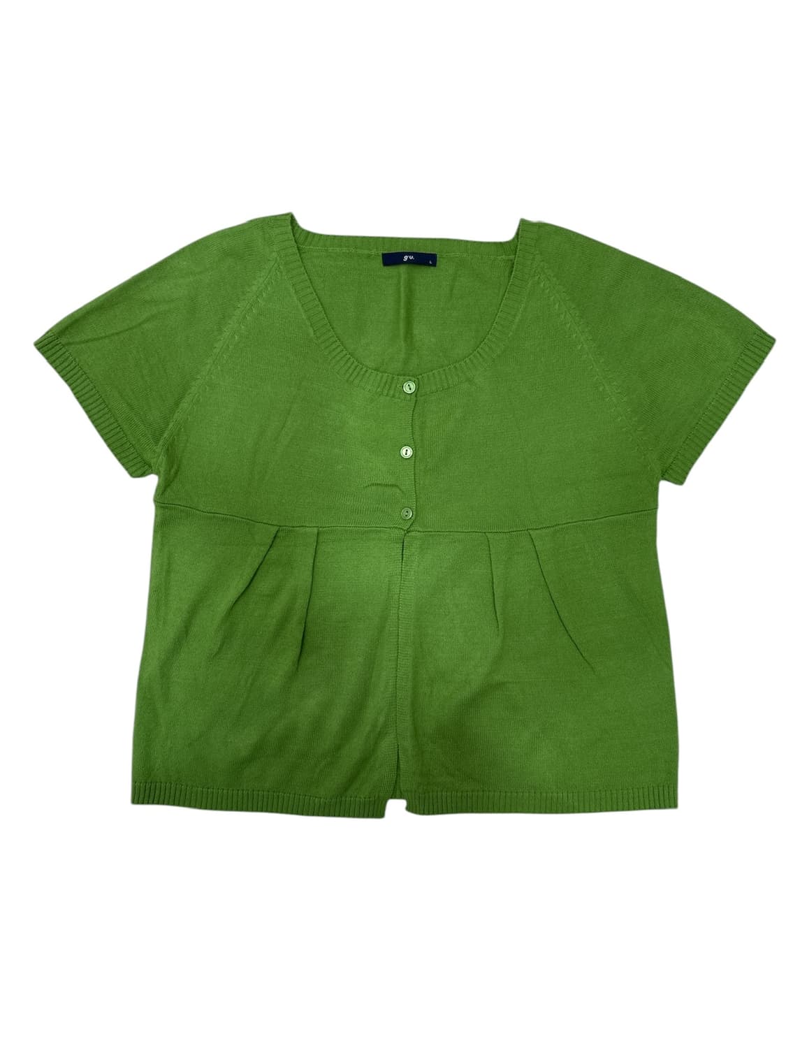 레이어드 버튼 반팔 가디건 상품이미지2