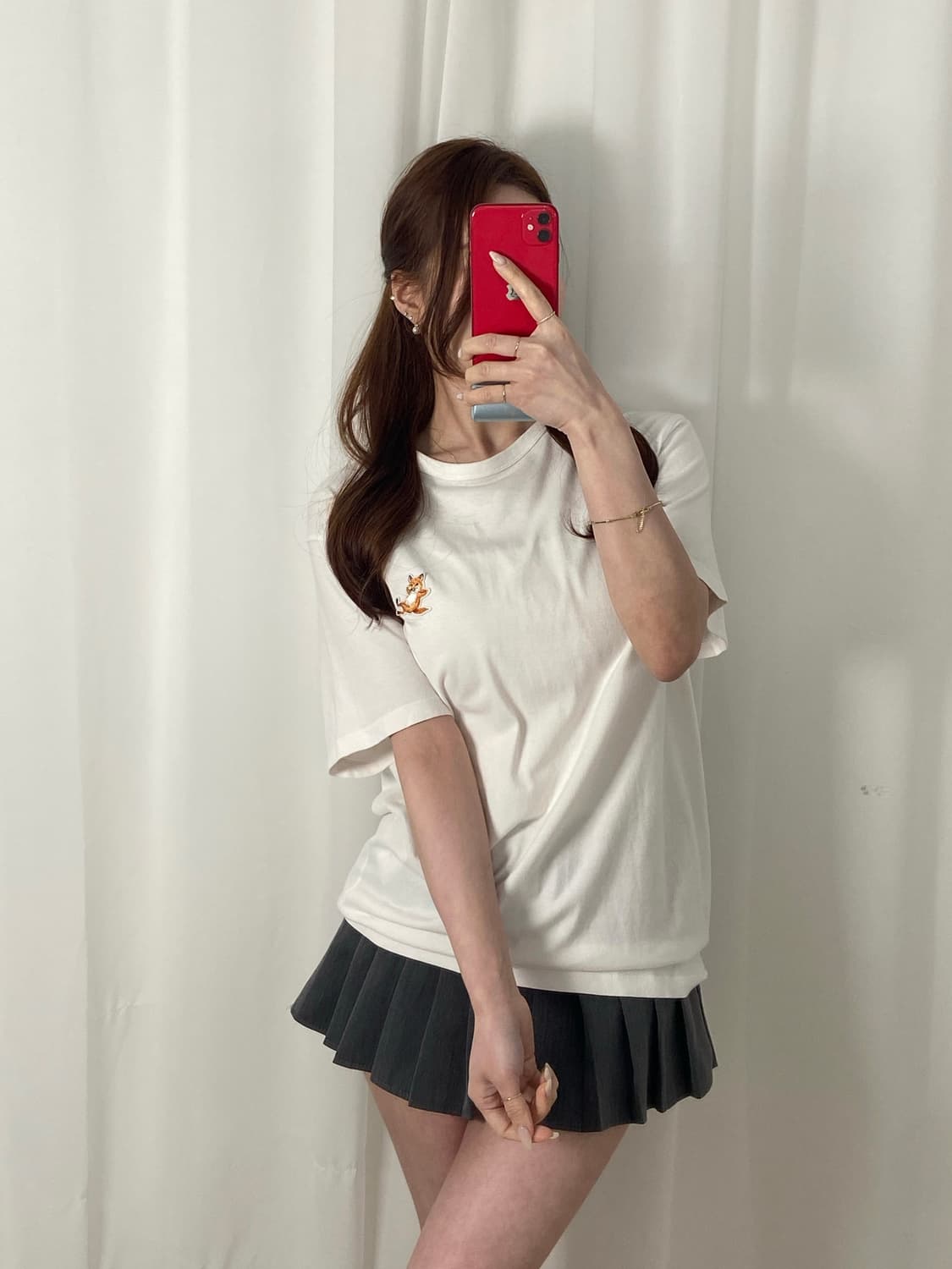 메종키츠네 와펜 라운드 티 상품이미지1