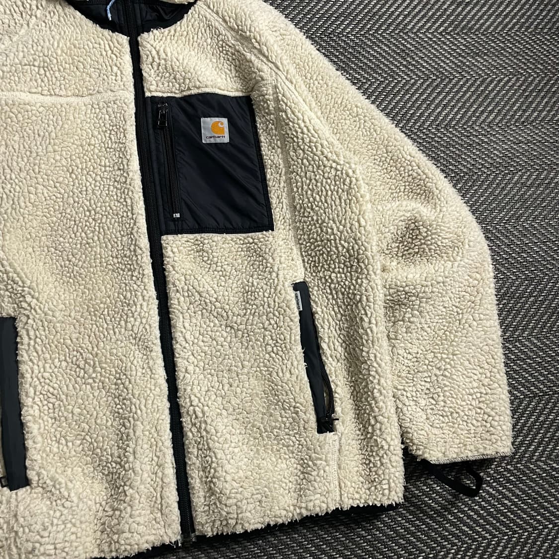 칼하트 WIP 패치 로고 쉐르파 플리스 자켓o 4634 상품이미지3