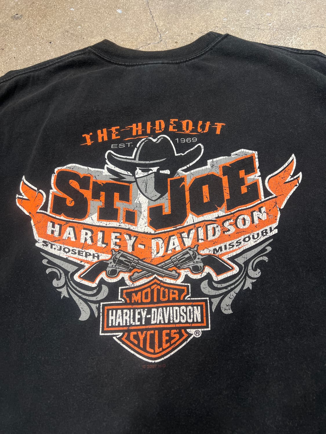 00‘s 할리데이비슨 럭키 플레임 반팔티 상품이미지4