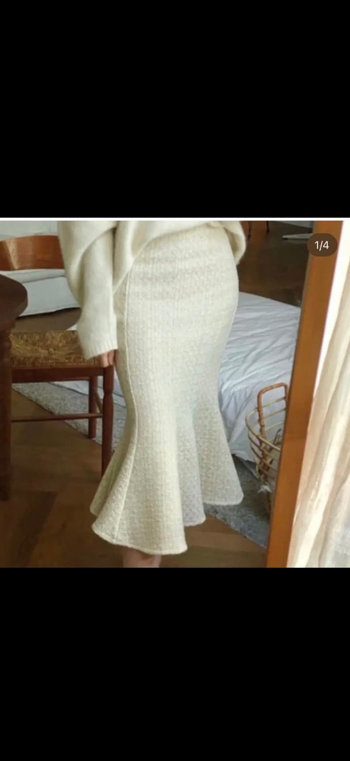 라벨르블랑 금사 트위드 머메이드 스커트 상품이미지1