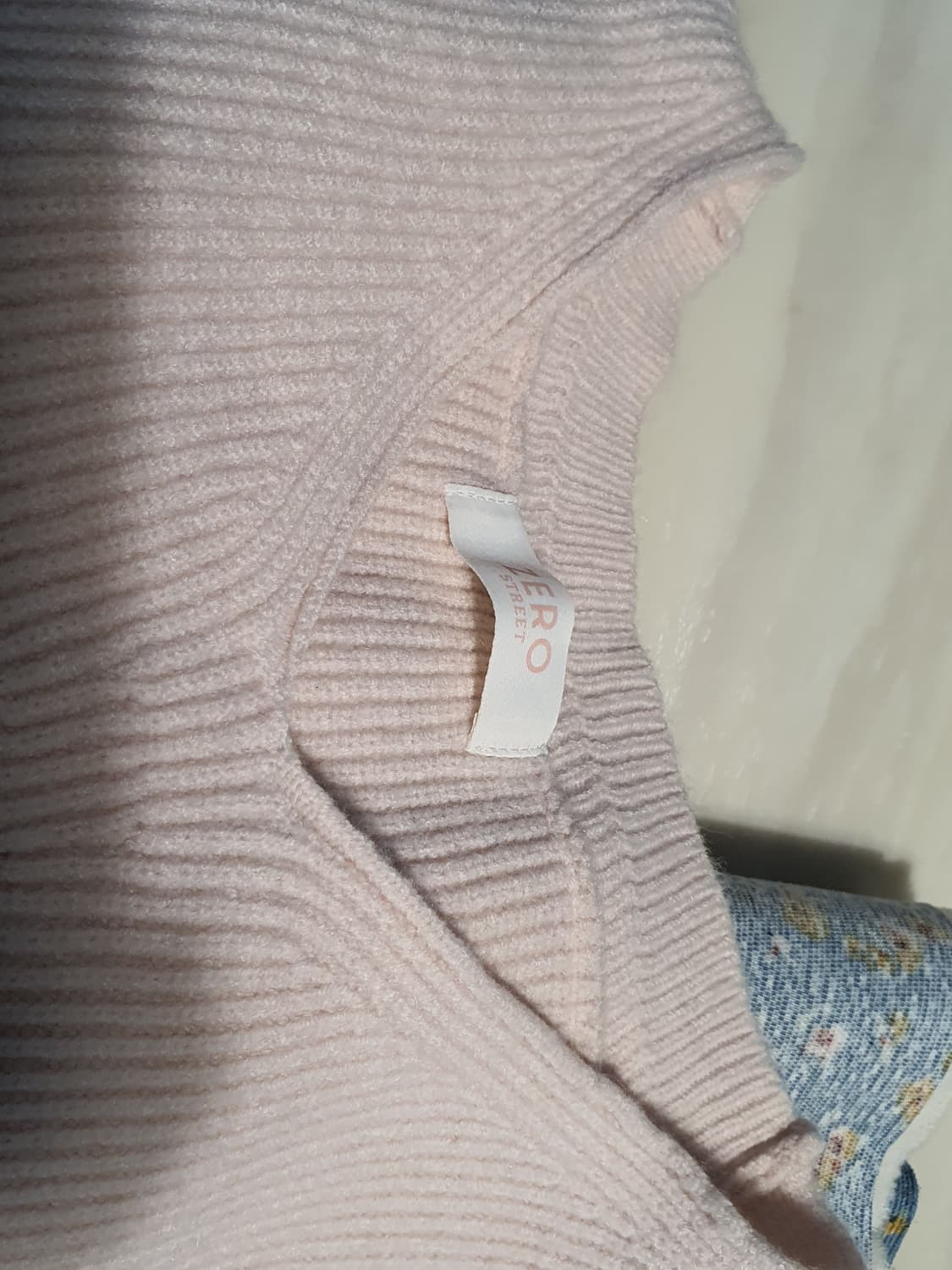 [빈티지] 핑크 브이넥 니트 스웨터 발레코어 니트 상품이미지5