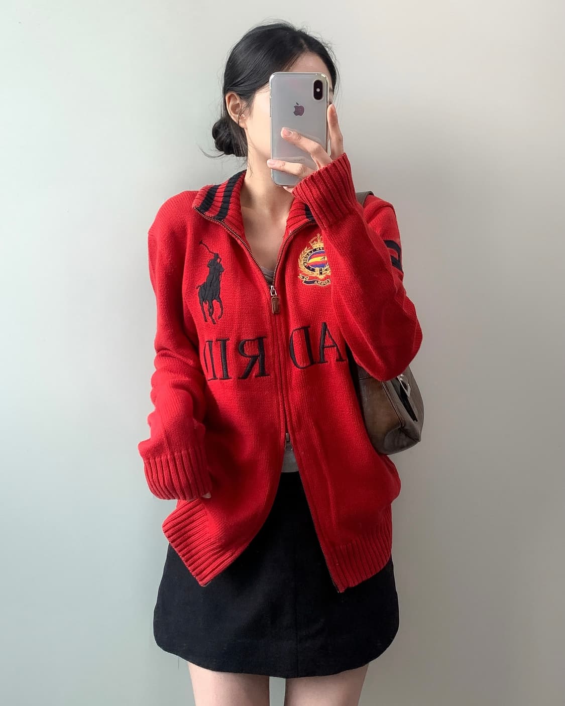 폴로 마드리드 빅포니 니트 집업 상품이미지2