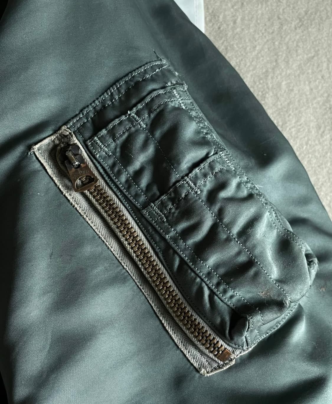 [L]50s 오리지널 ma-1 카키 상품이미지6