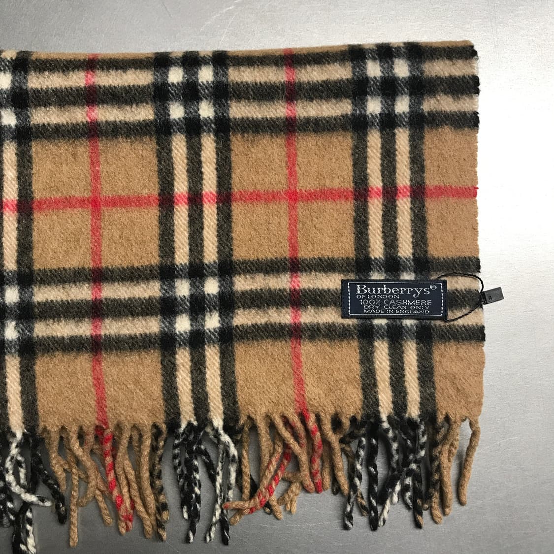 버버리 정품 캐시미어 머플러 베이지 상품이미지3