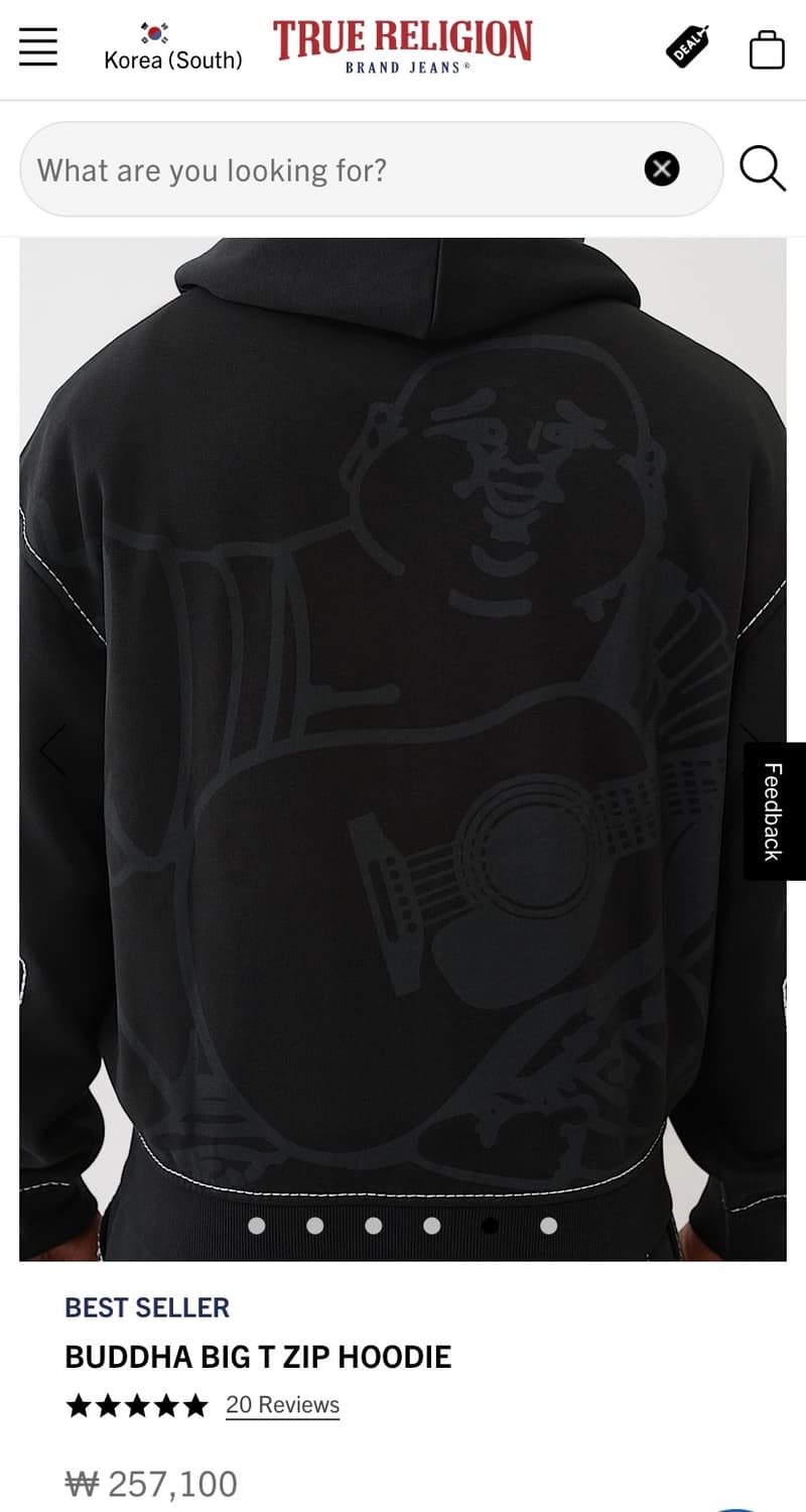 [새제품] 트루 릴리젼 후드집업 상품이미지2