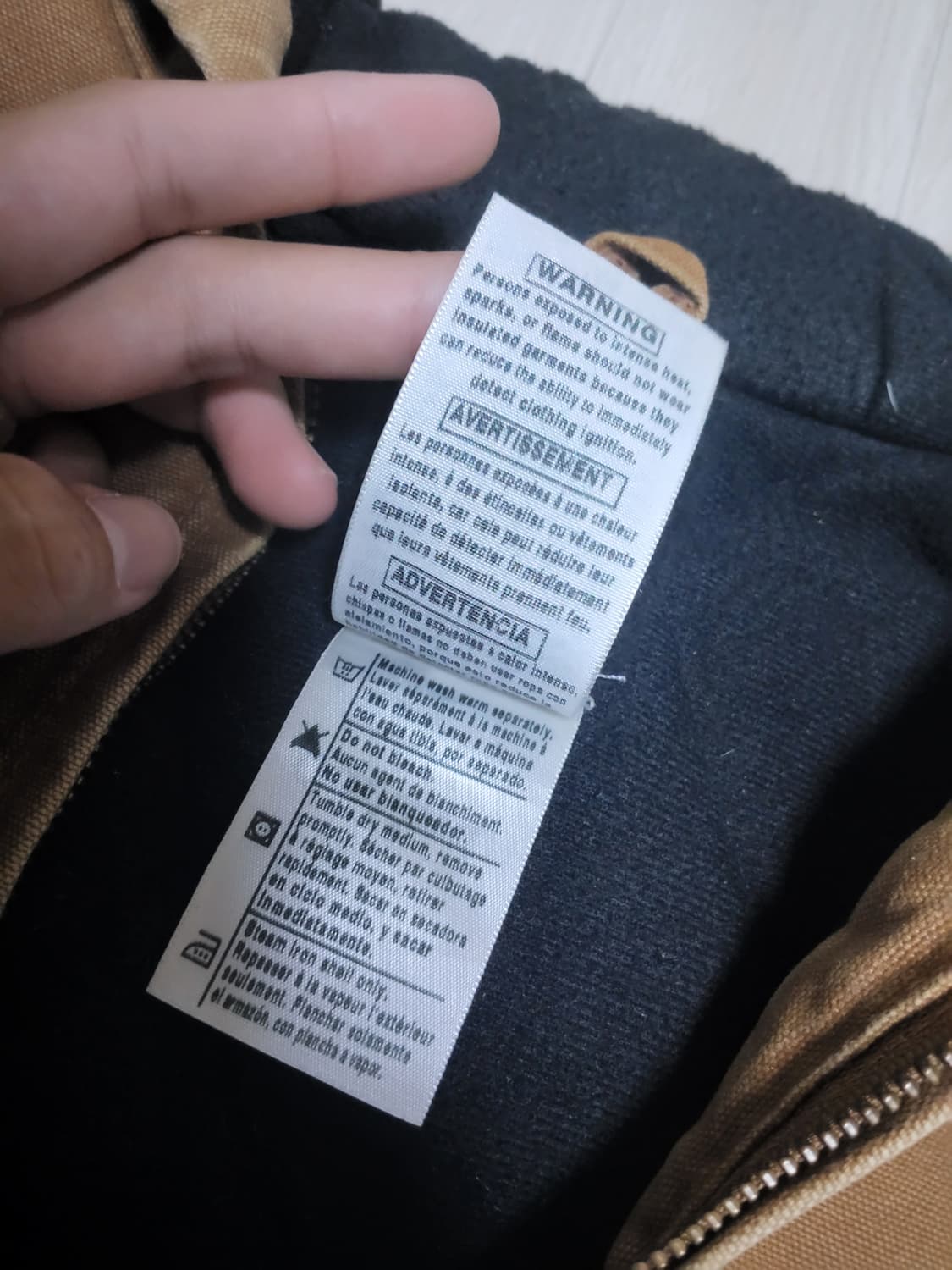 칼하트 yyj130 워크 자켓 후드 브라운 상품이미지4