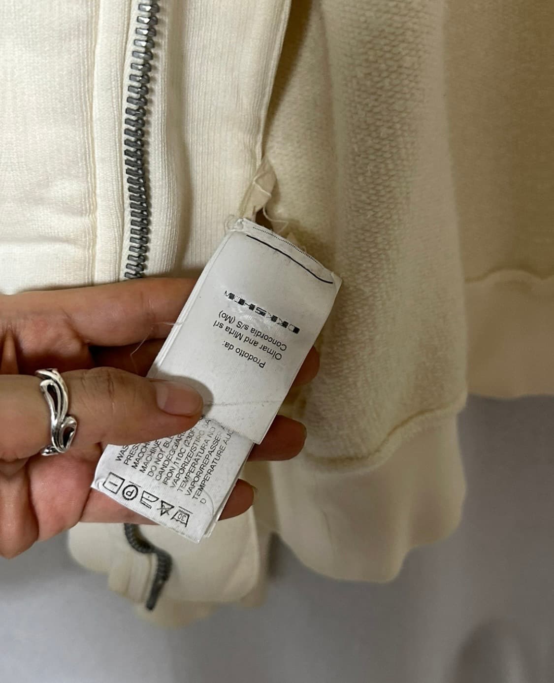 릭오웬스 사선 비대칭 집업 상품이미지4