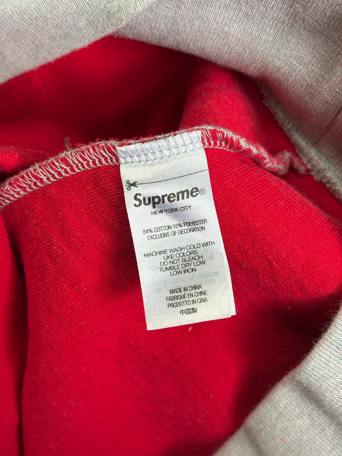 슈프림 인사이드 아웃 박스로고 후드티 그레이 사이즈 M 팝니다 상품이미지5