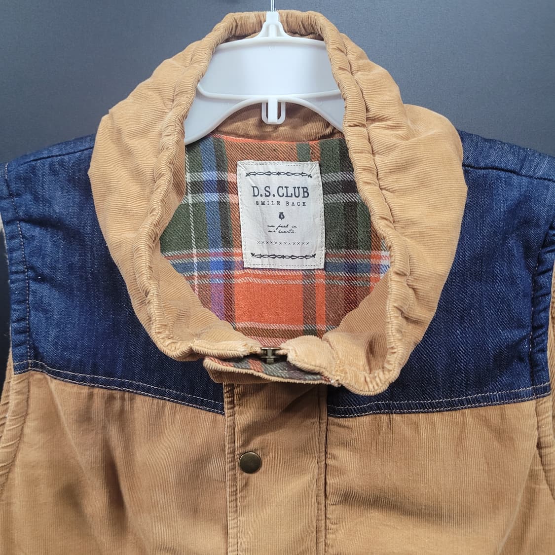 D.S.CLUB SMILE BACK 빈티지 패딩 베스트  상품이미지2