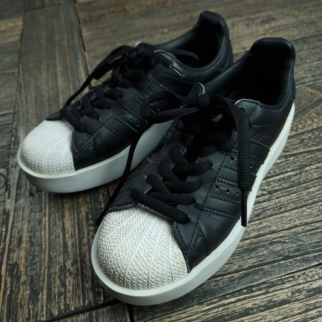 [아디다스] 마스토돈 맛 플랫폼 슈퍼스타 블랙 M19794 상품이미지1