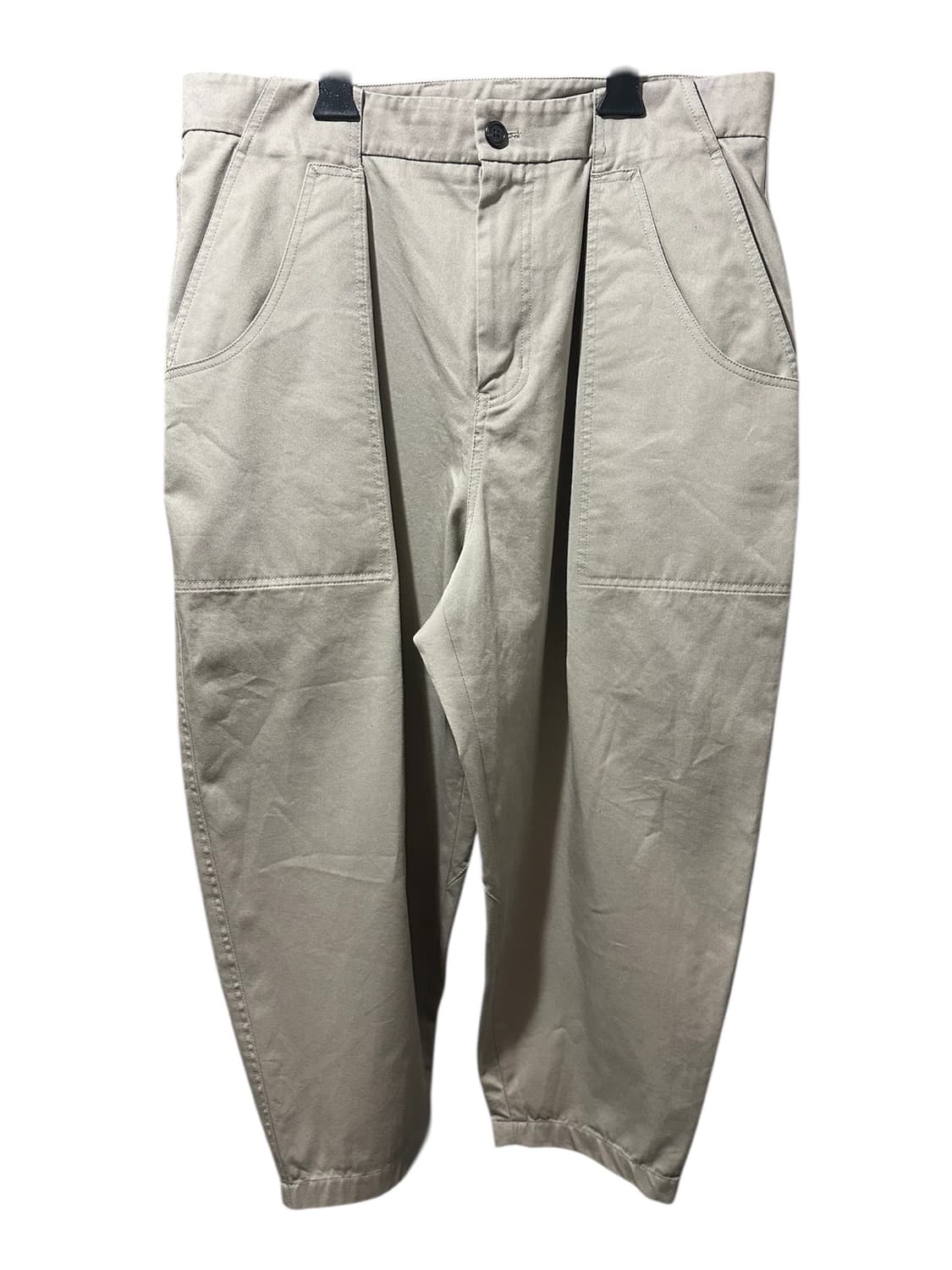 송지오옴므 볼륨 캐롯 코튼 팬츠 베이지 52사이즈 상품이미지1