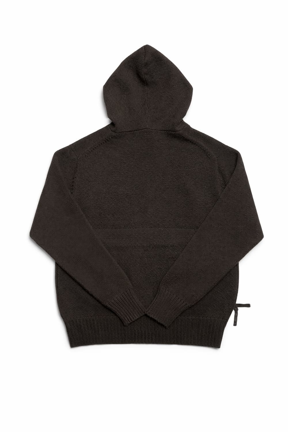 JPN 00s 일본 빈티지 퍼스널마크 울100 브라운 니트 후드집업 M 상품이미지2