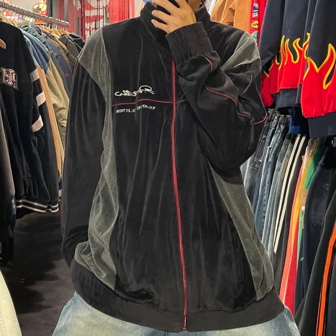 [IM] vtg 빈티지 블랙  벨벳져지 상품이미지2