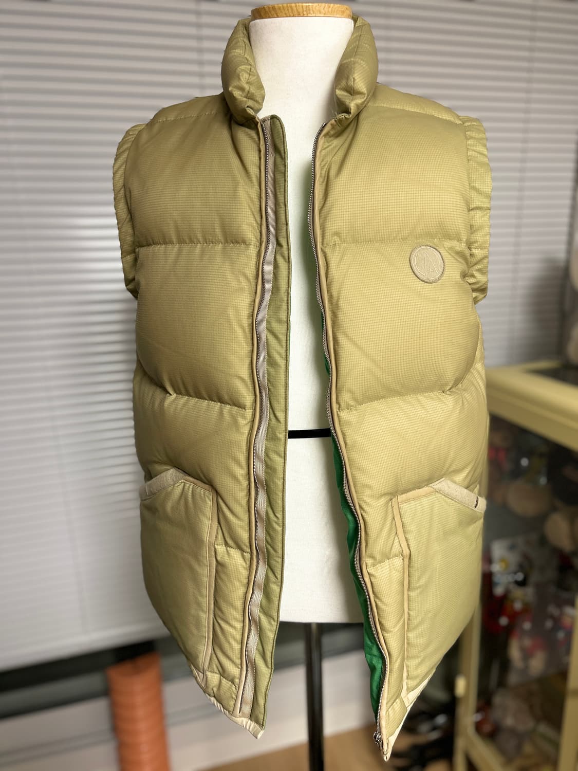 VISVIM 올드비즈빔 레더 믹스 패딩 조끼 L 상품이미지1