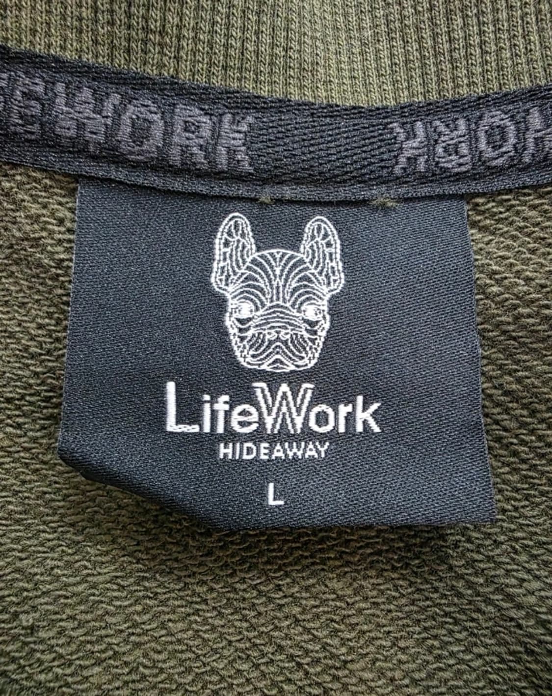 라이프워크 카키색 맨투맨 100 상품이미지8