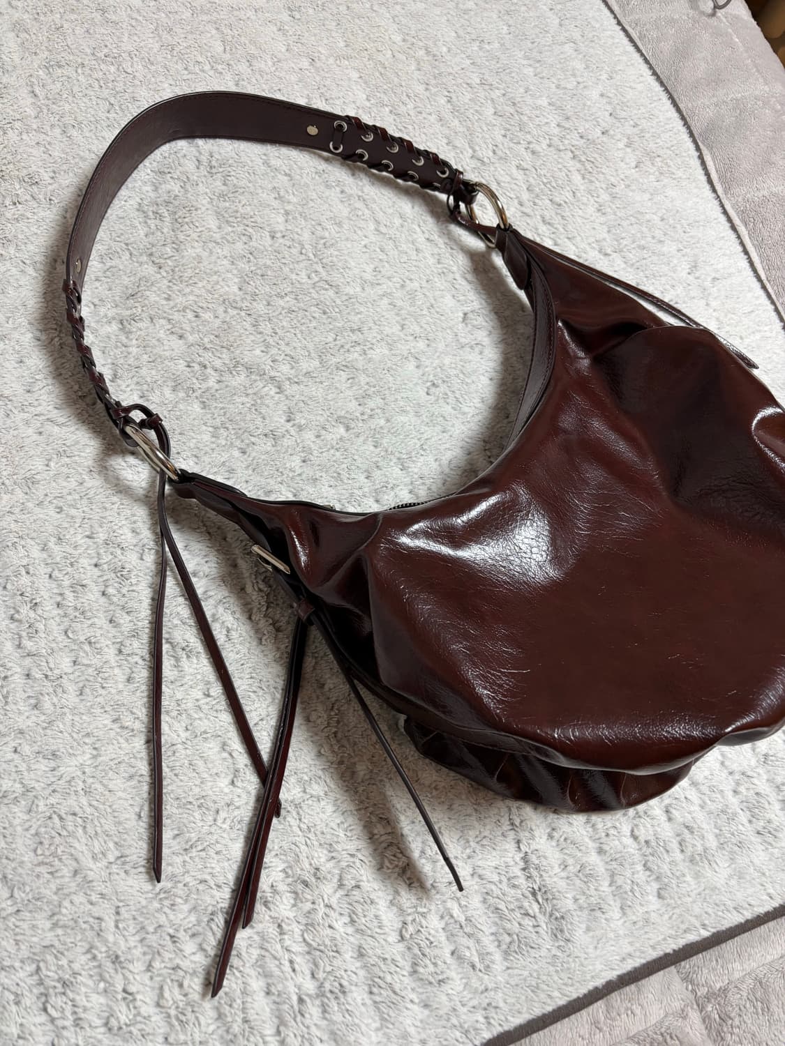 자라 프린지 숄더백 브라운 새상품 상품이미지6