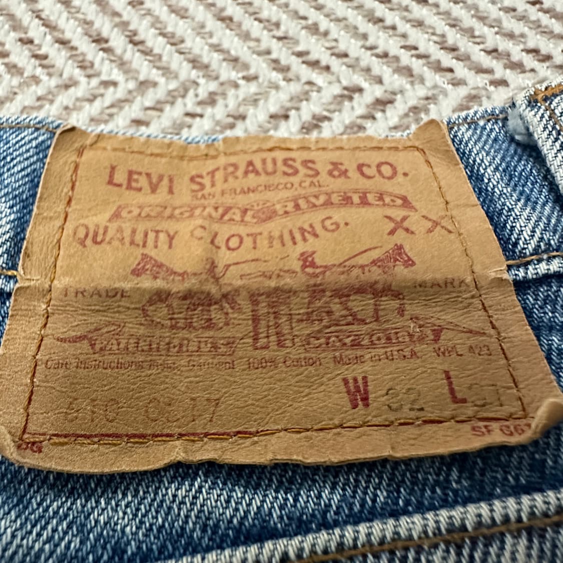 LEVI'S 610 90's usa made vintage jeans 상품이미지4