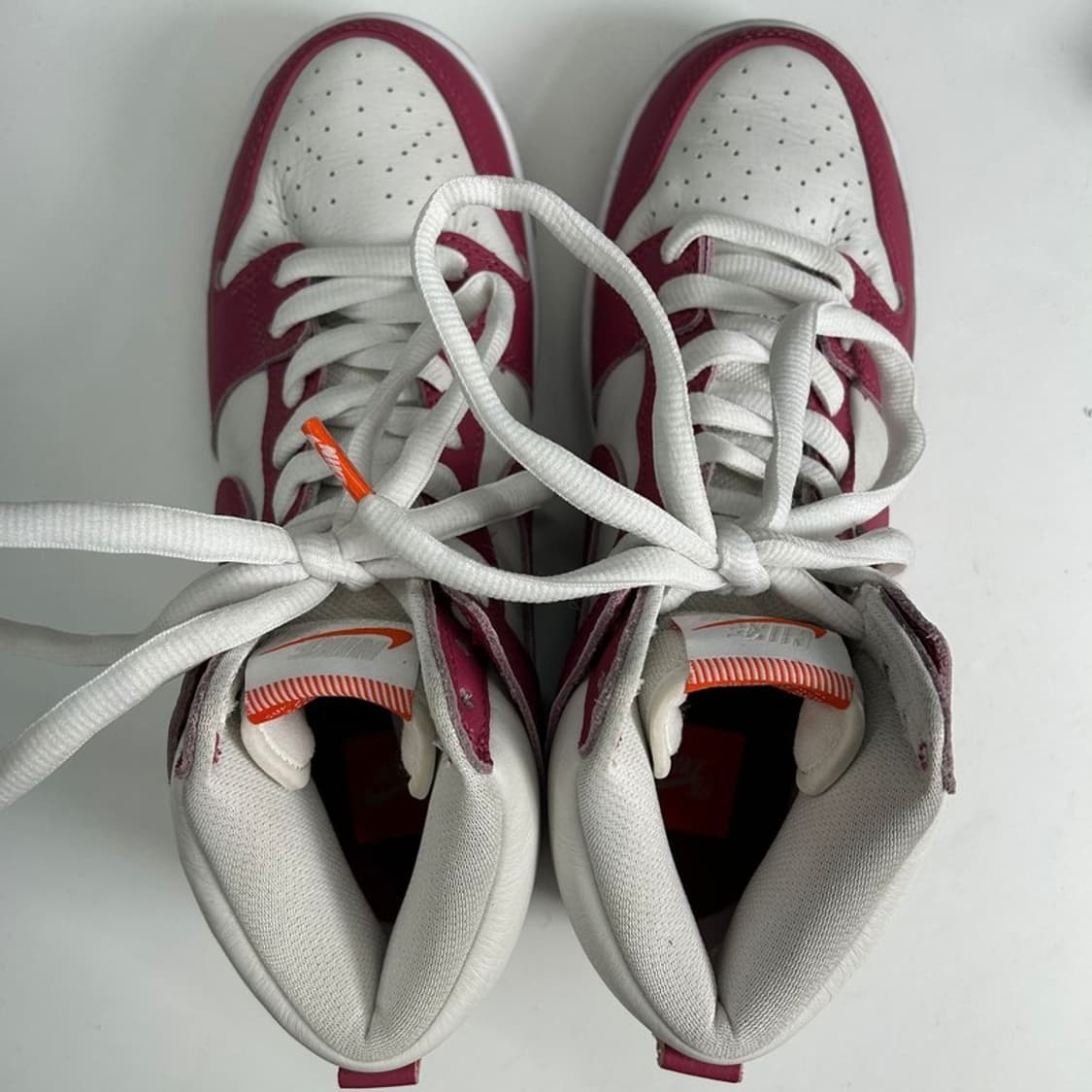 NIKE SB 덩크 하이 프로 ISO 스위트 비트 화이트 스니커즈 240 상품이미지5