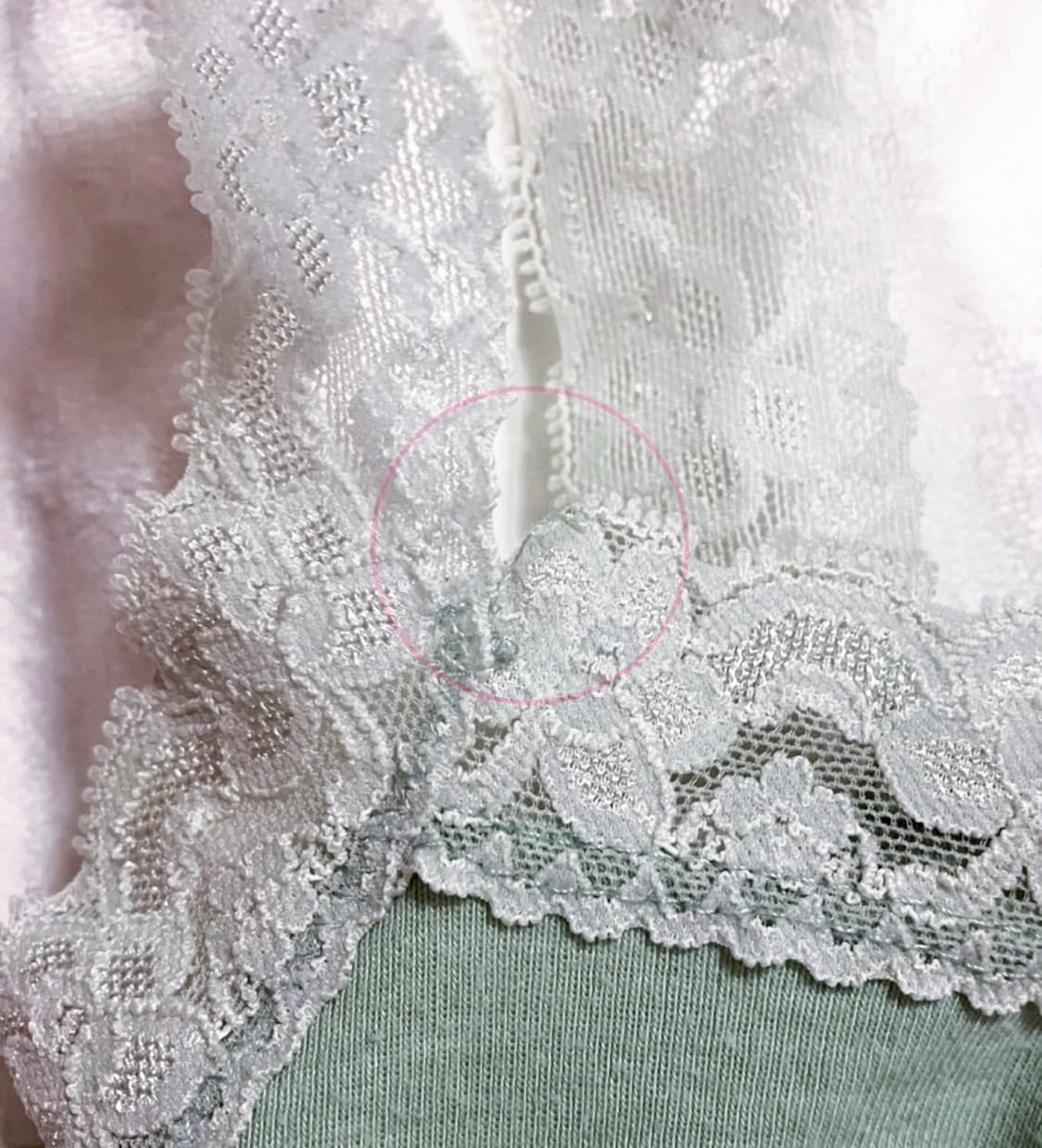 민트그레이 레이스 슬리브리스 상품이미지4
