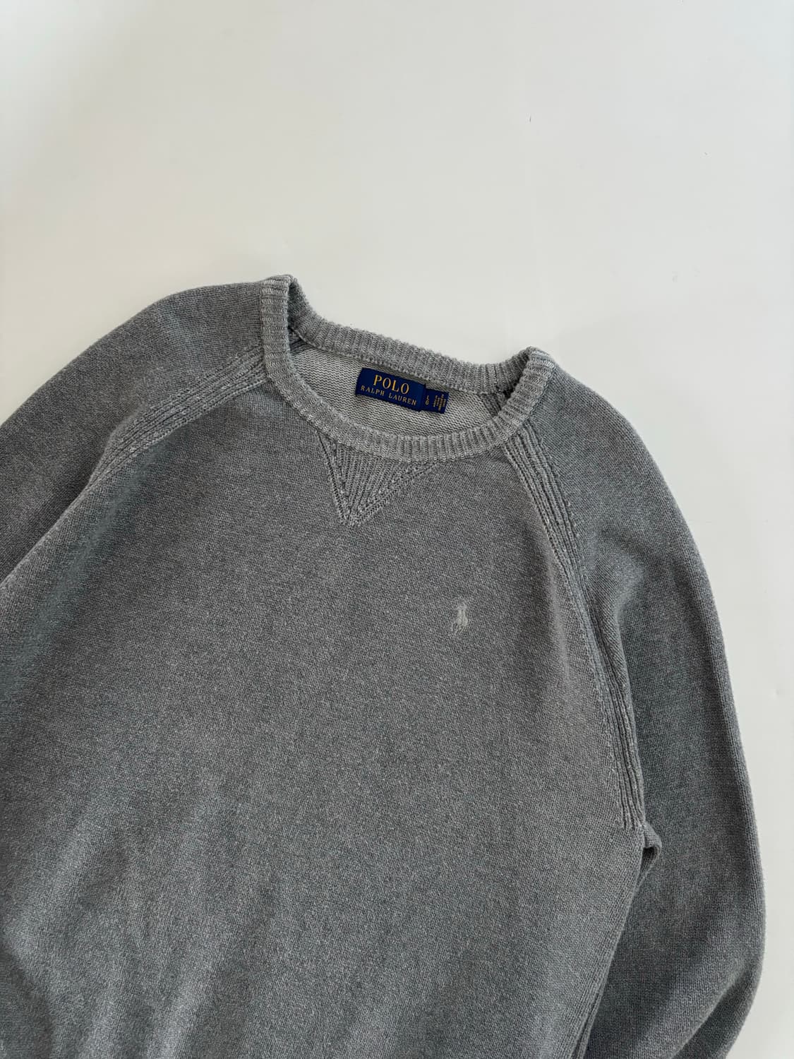 Polo 폴로 랄프로렌 신형 코튼 그레이컬러 레글런 니트 상품이미지2