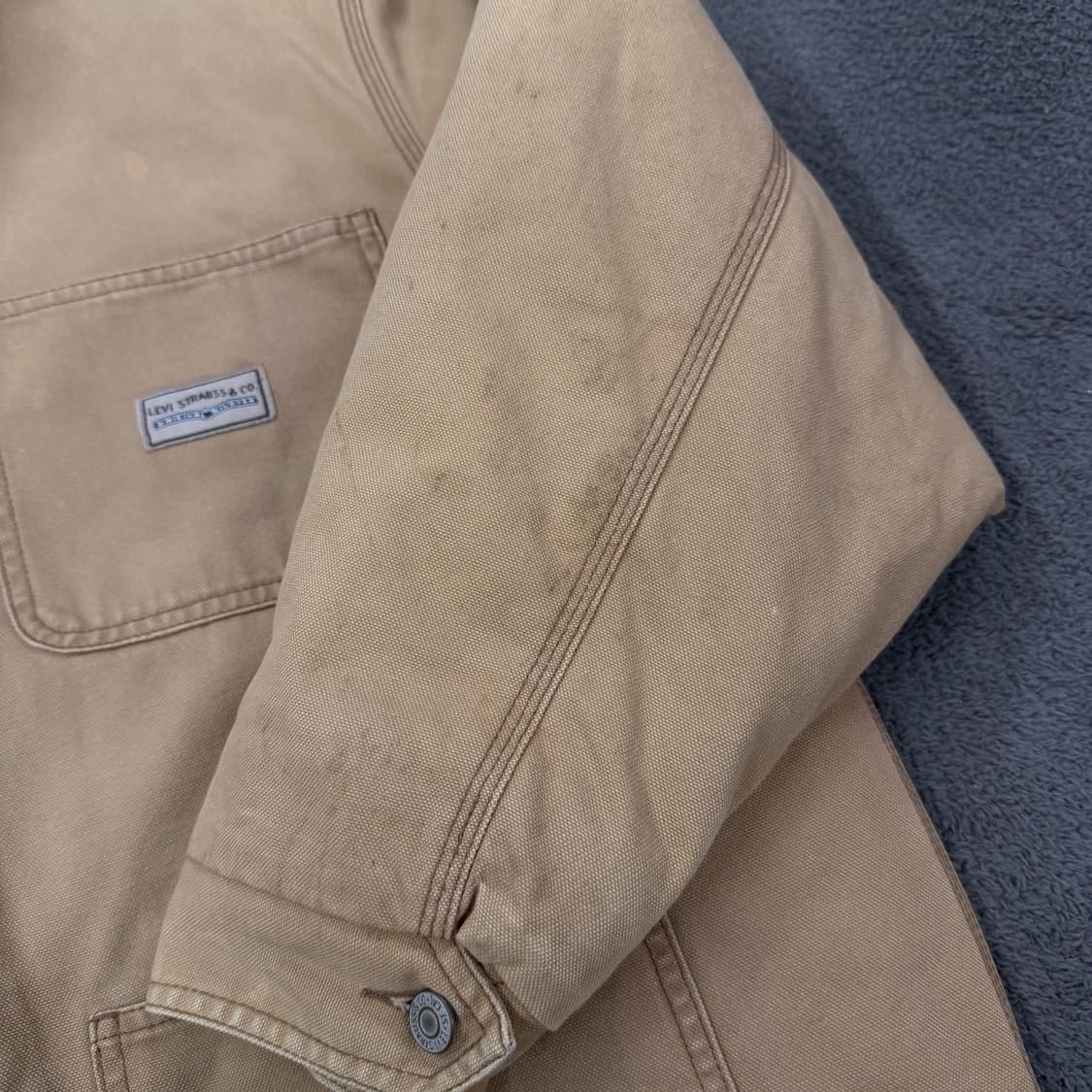 [ 정품/L ] 리바이스 퀄팅 누빔 후드 워크 자켓 상품이미지7