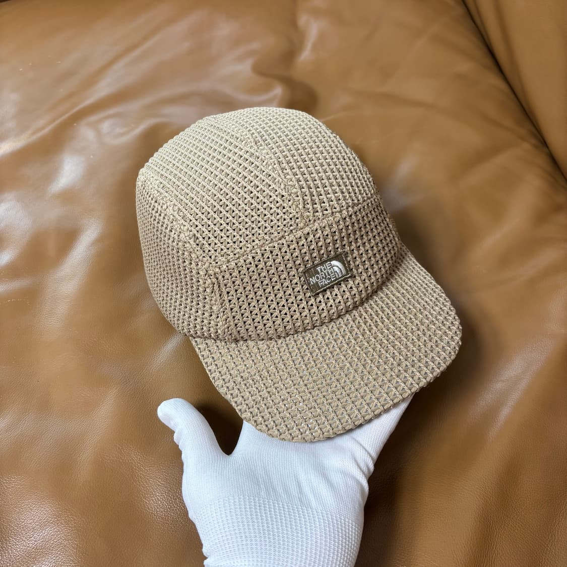 나나미카 노스페이스 퍼플라벨 캠프캡 모자 스트링 메쉬 탄 상품이미지2