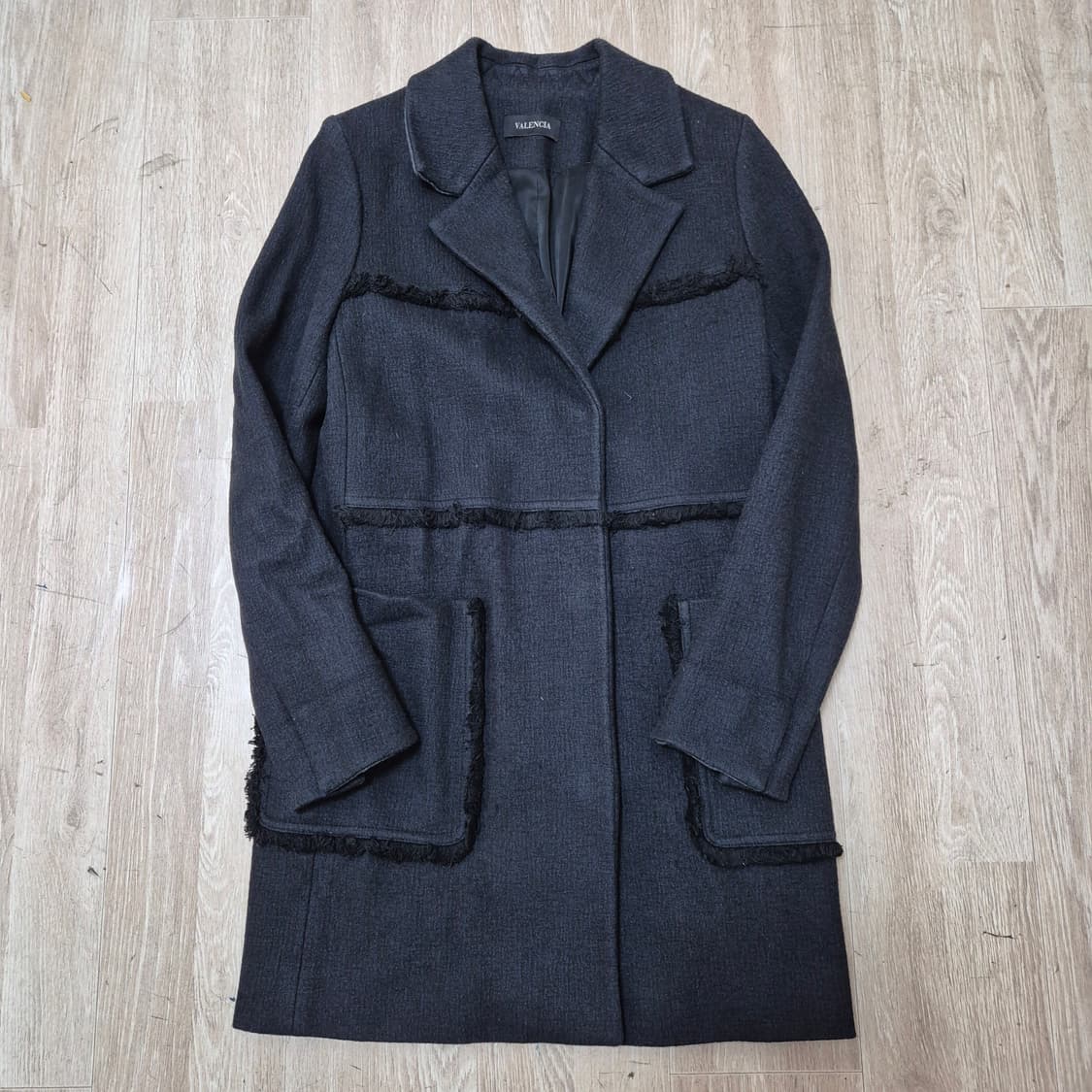 발렌시아 여성 울 싱글 코트  상품이미지1