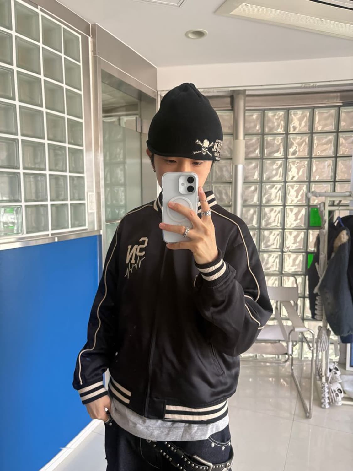 SATIN RIBBED BLOUSON 새틴 리브 블루종 상품이미지3