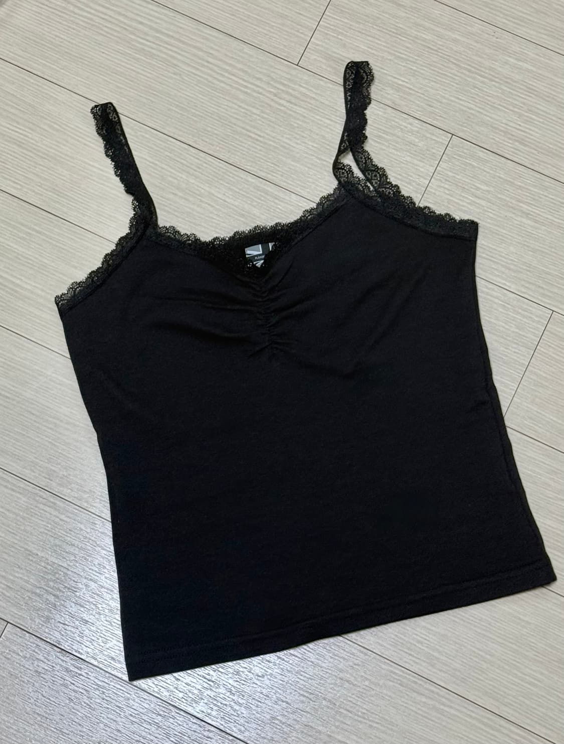 플리즈노팔로우 멜리 레이스 셔링 슬리브리스 탑 상품이미지3