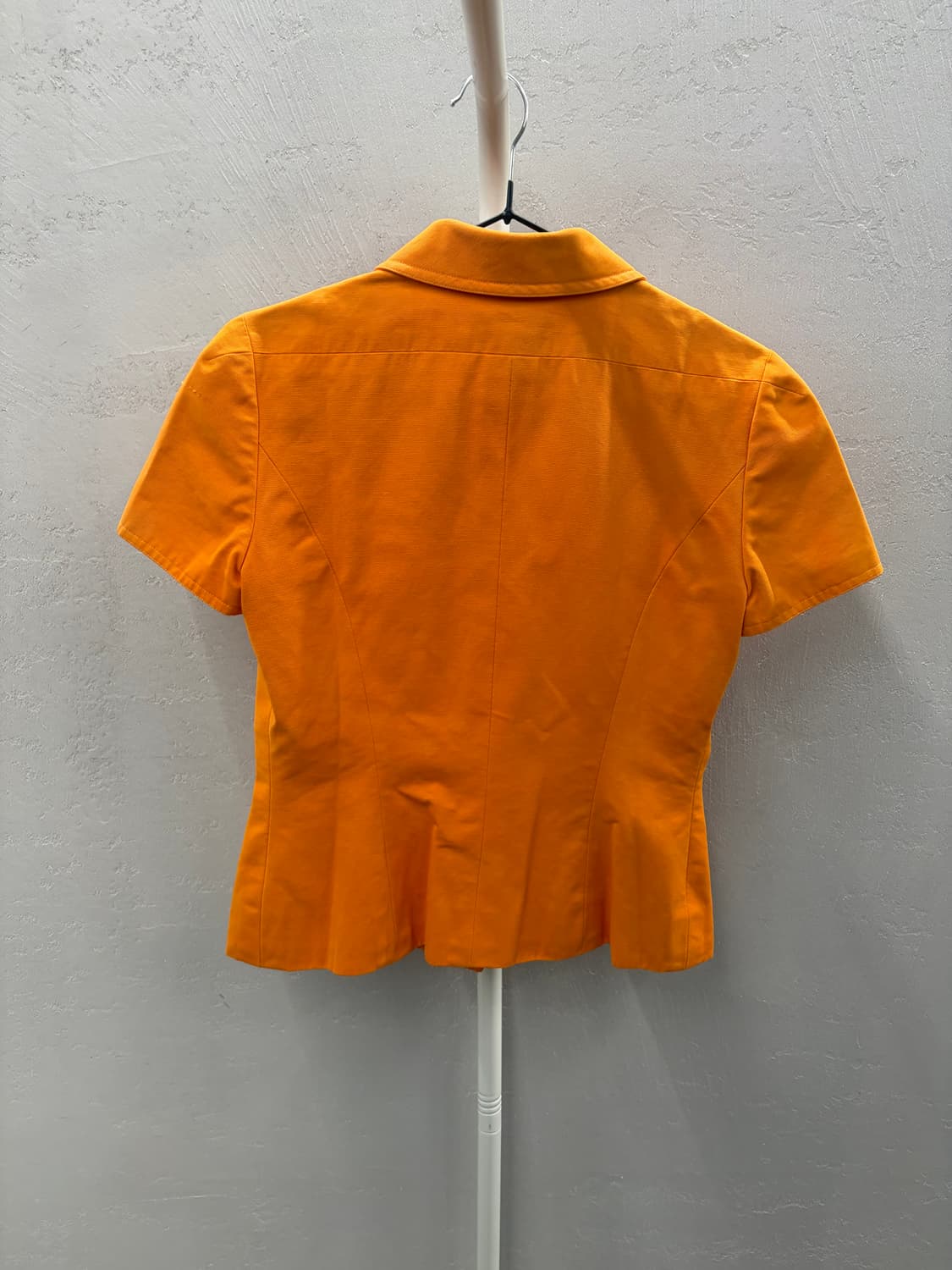 샤넬 정품 은장로고 오렌지 반팔 자켓 38 상품이미지9