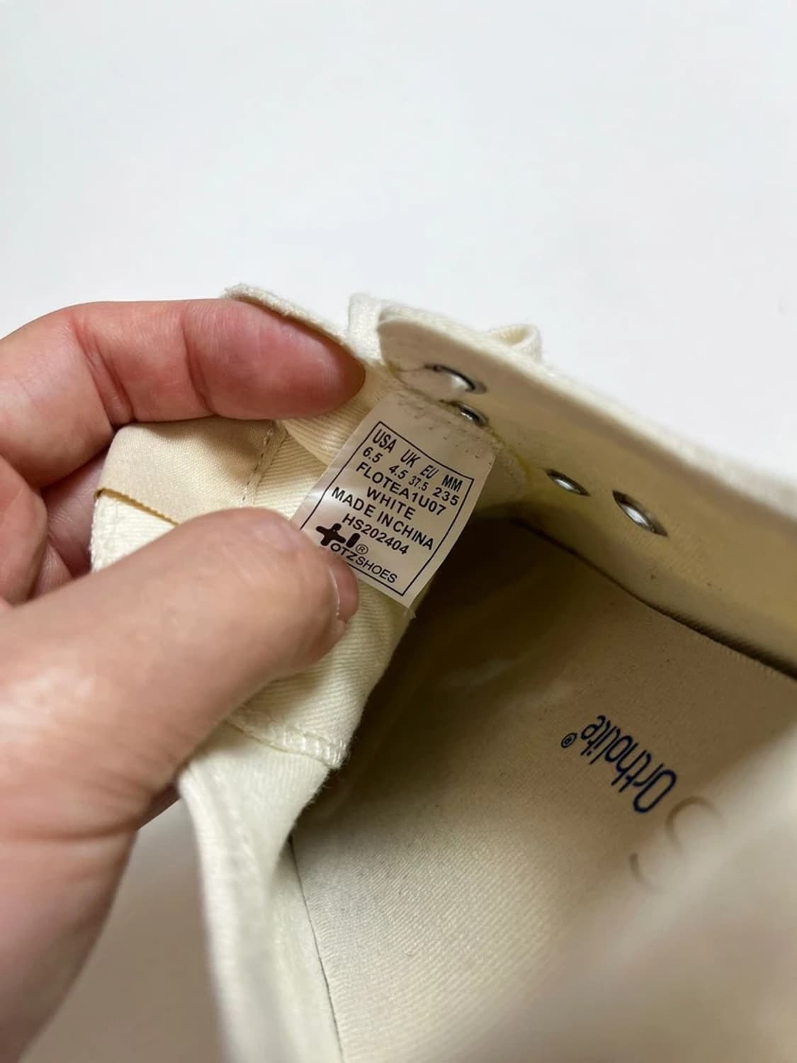 오찌 OTZ AW 피스모 캔버스 스니커즈 Q1446 상품이미지9