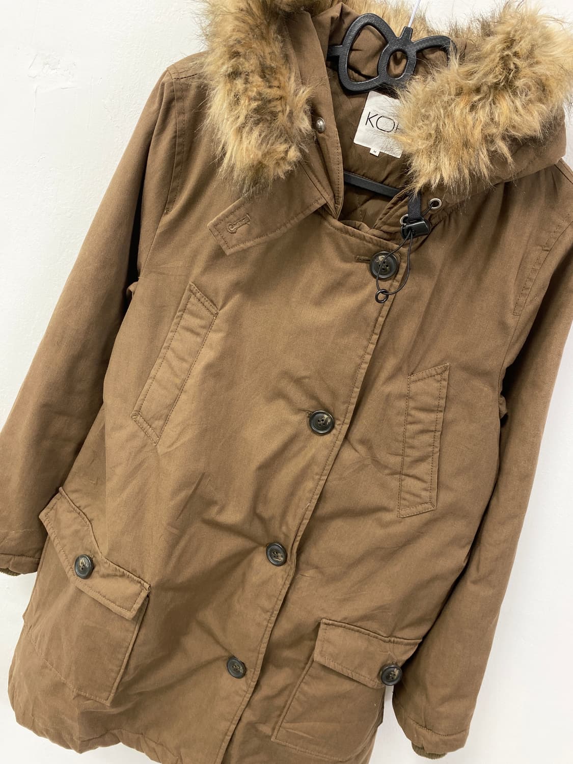 [KOE] 울프죠 y2k 브라운 야상 자켓 상품이미지6