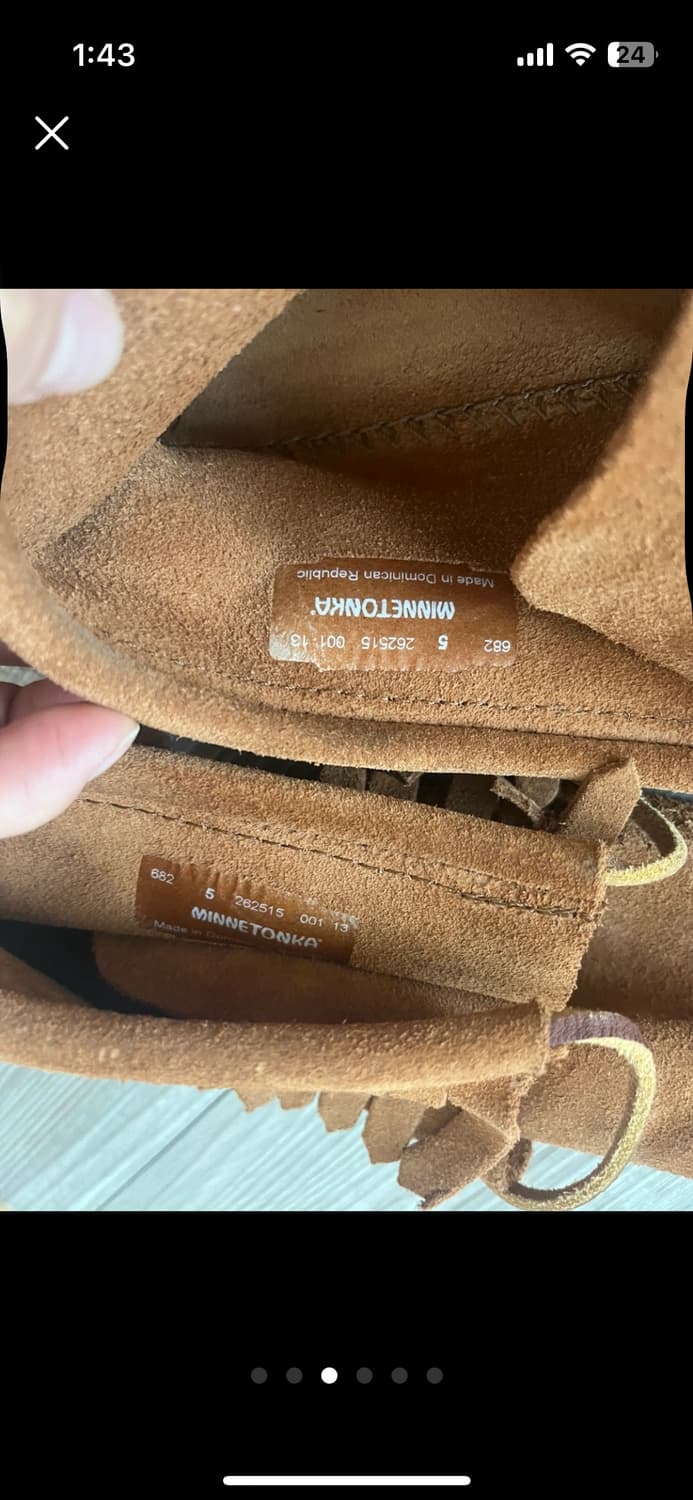 미네통카 하드솔 프린지 부츠 220-225 상품이미지3