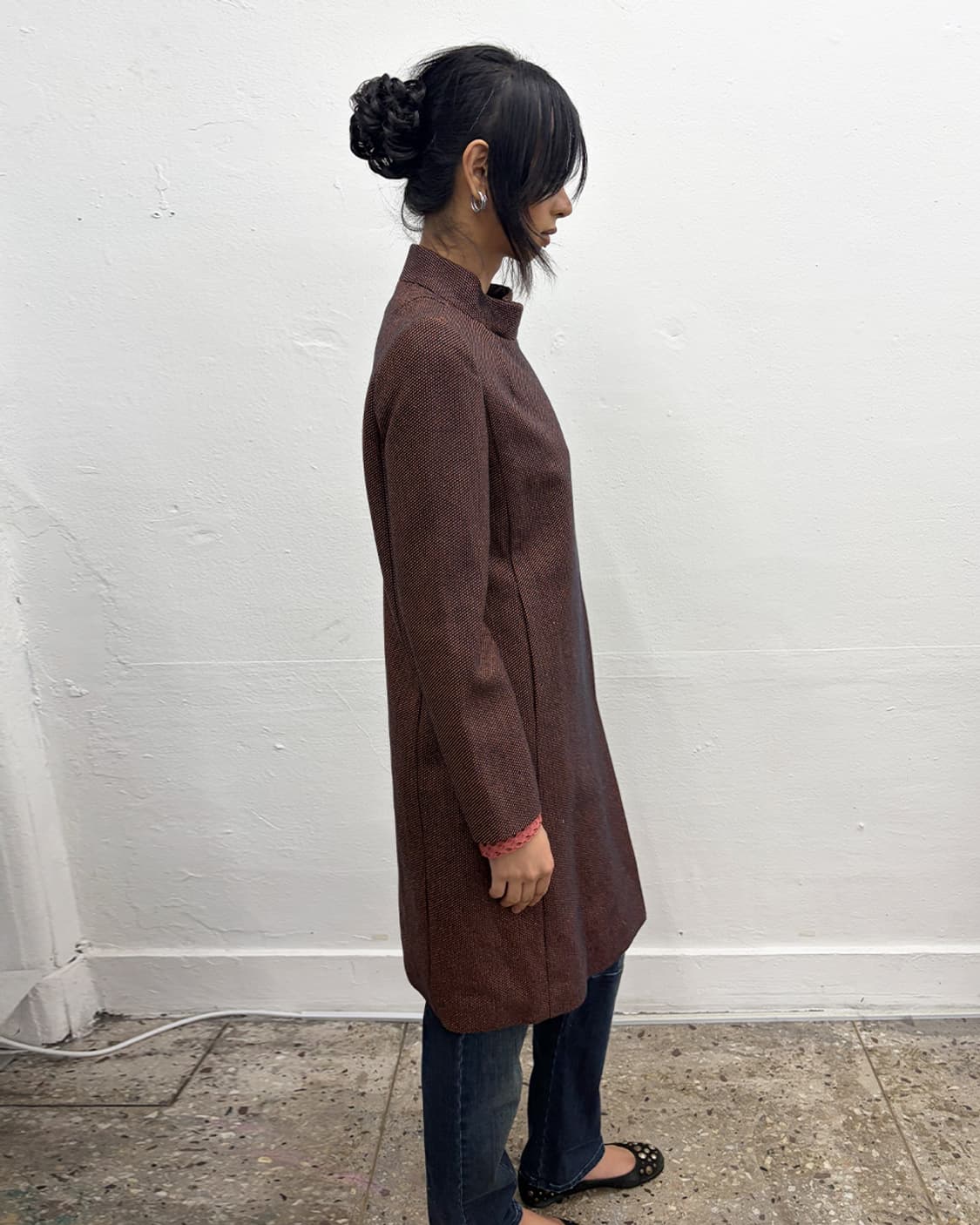 90s 아페쎄 홀로그램 마그네틱 코트 상품이미지3