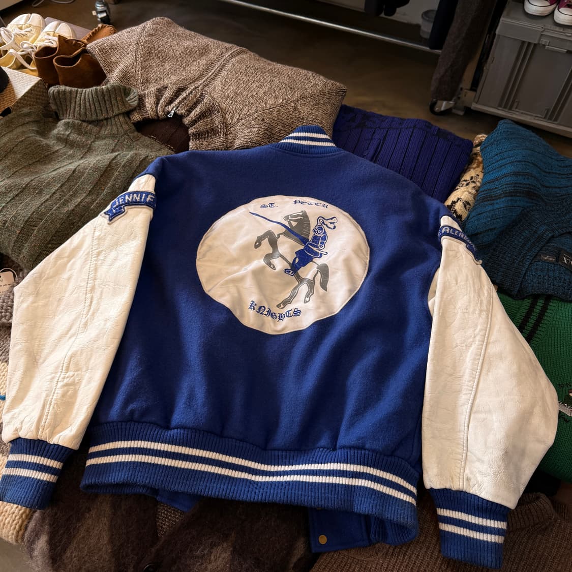 캐나다 토론토 레더 암 바시티 캐나다 바시티 상품이미지5