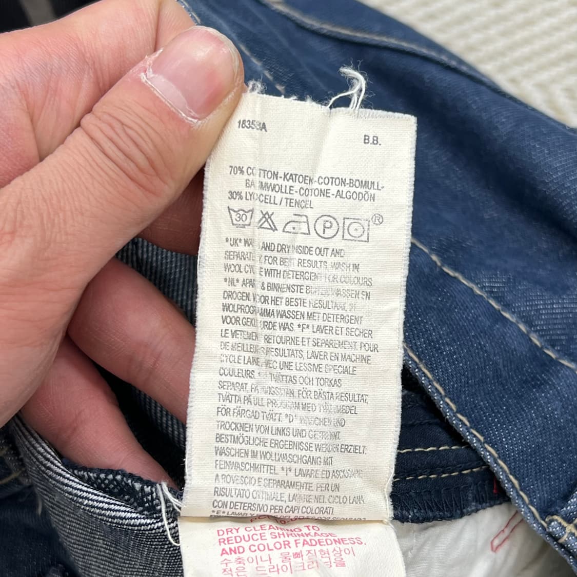 리바이스 엔지니어드진 데님 쇼츠 r3361 상품이미지8