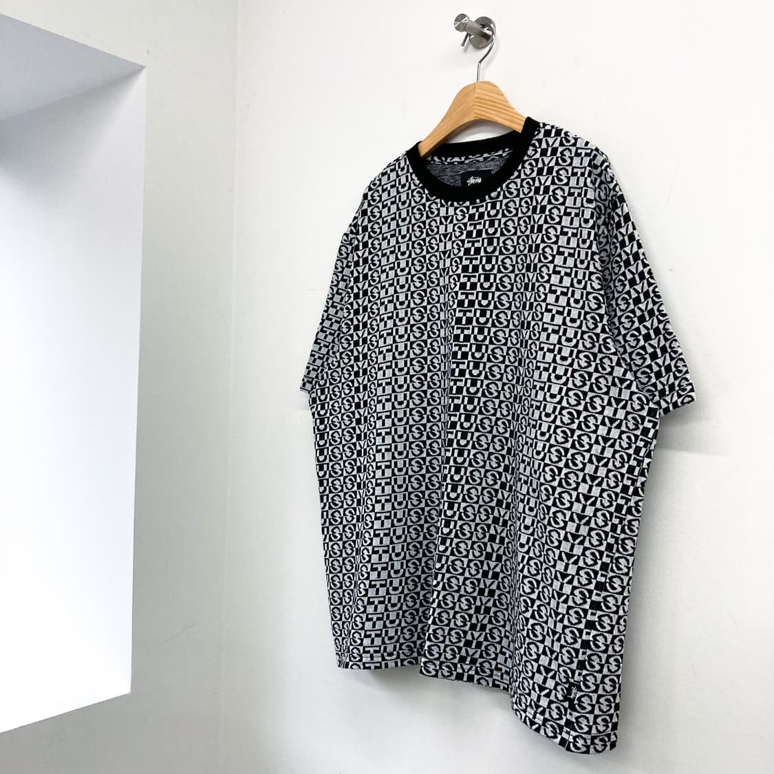 스투시 20SS 체크 크루 티셔츠 상품이미지5