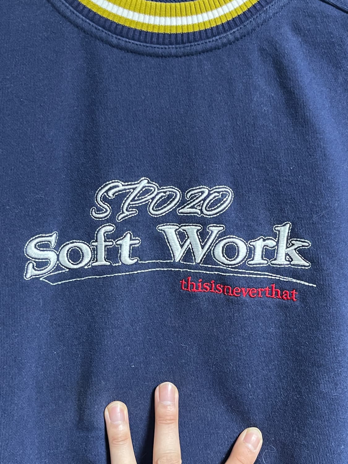 공용 디스이즈네버댓 오버핏 링거 맨투맨 티셔츠 M 상품이미지4