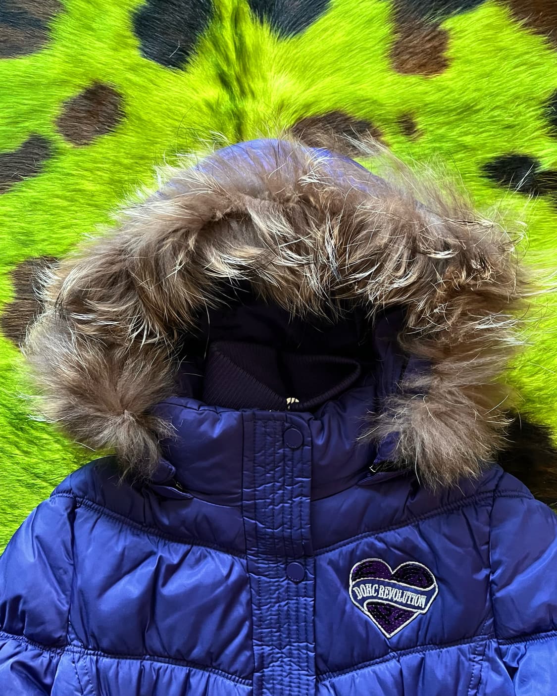 2000s DOHC Fur Hood Gal Padding Jumper 상품이미지4