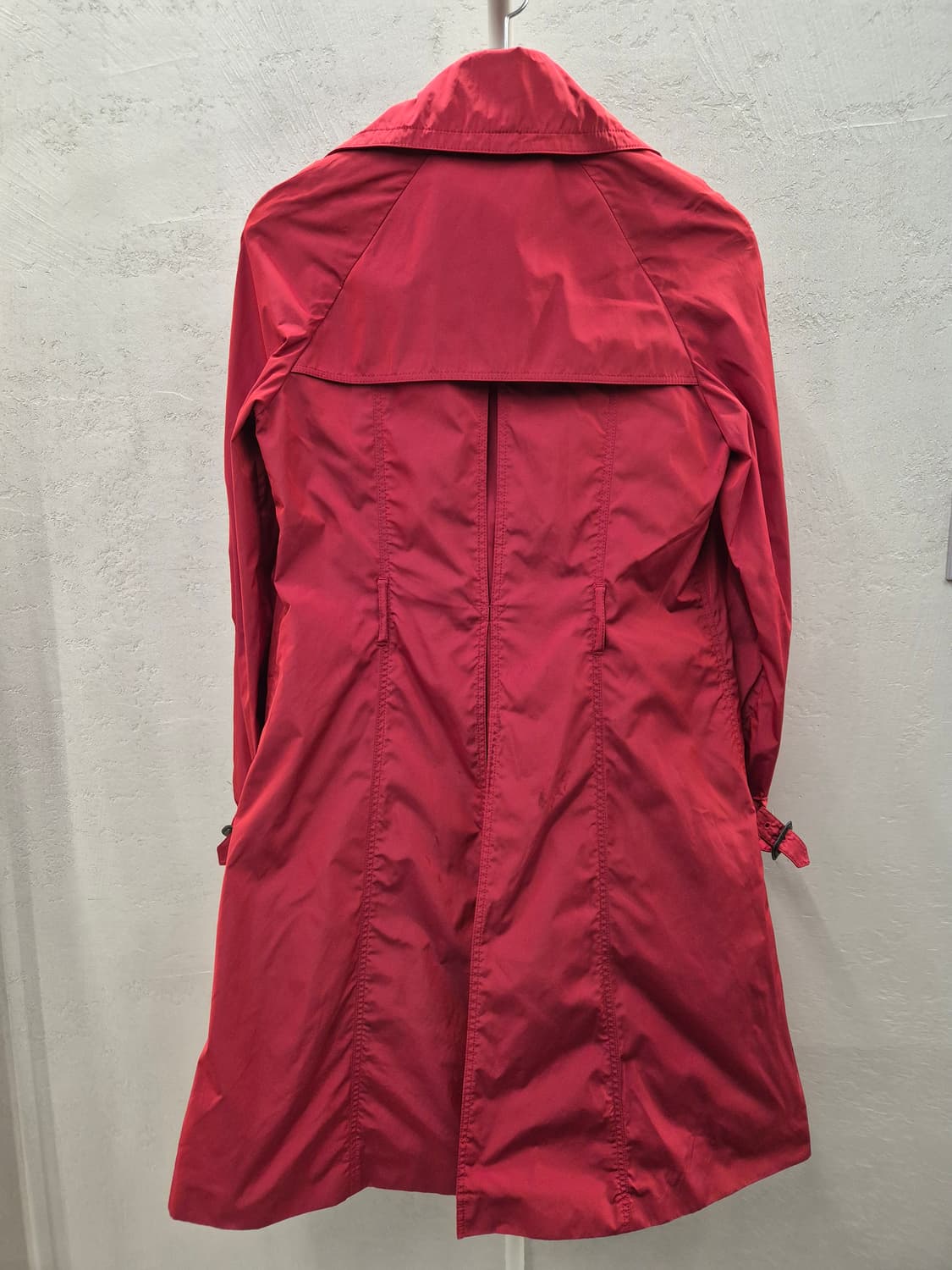 버버리 싱글 트렌치 코트 레드 UK8 상품이미지3