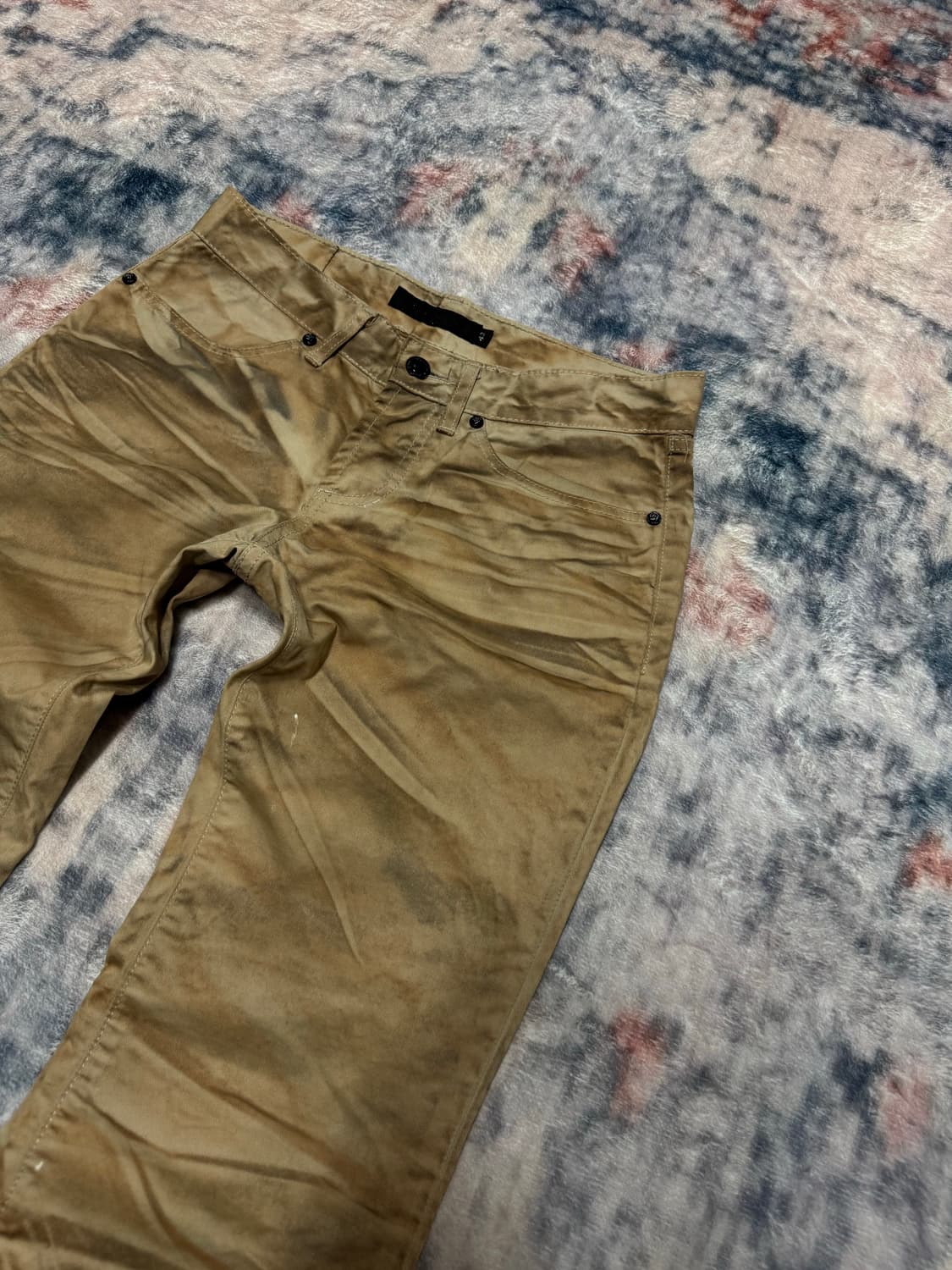 Fuga 00s beige whisker boot cut pants 상품이미지4
