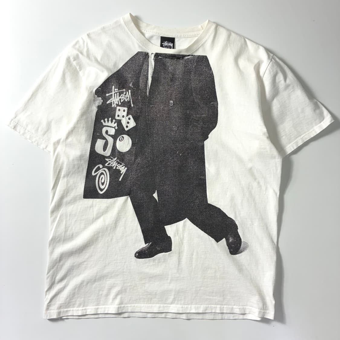 Stussy  스투시 왓츄니드 8ball 화이트 반팔 티셔츠  상품이미지2