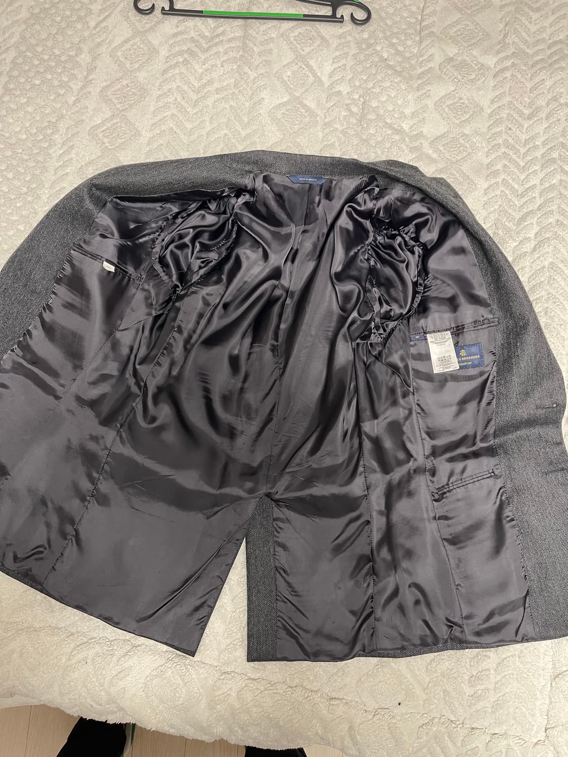 브룩스 브라더스 리젠트 핏 울 헤링본 자켓 36S(95) 상품이미지5