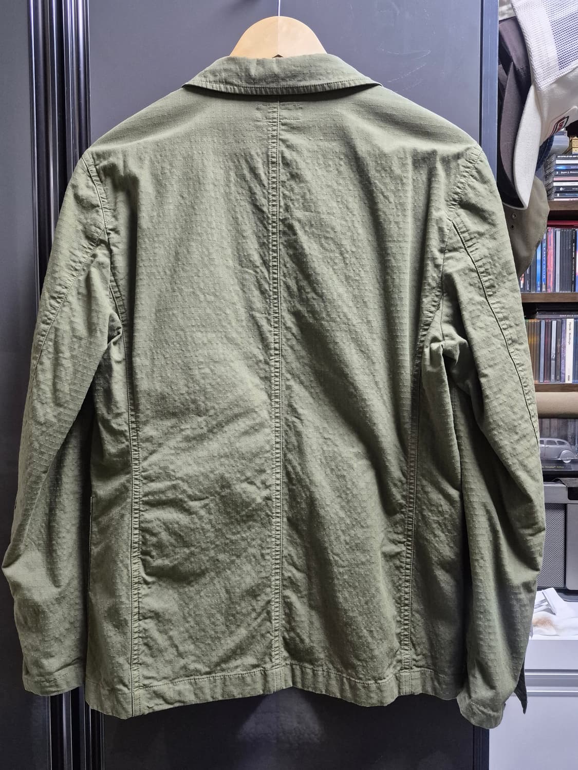 월러스앤반즈 tessuti sondrio 립스탑 밀리터리 블레이저 자켓 상품이미지2