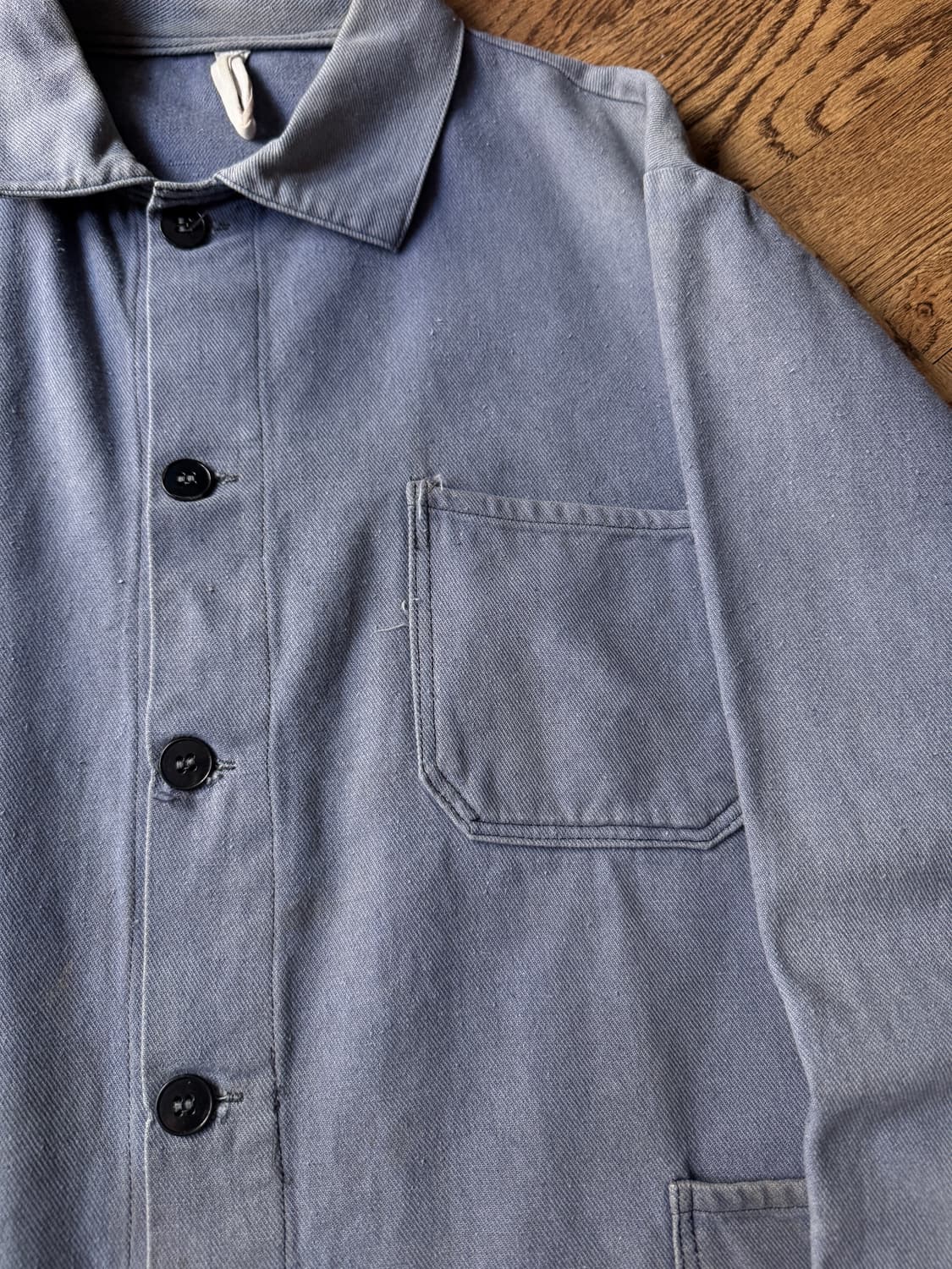 [L]90's 빈티지 페이딩 트윌코튼 프렌치 워크 자켓 상품이미지3